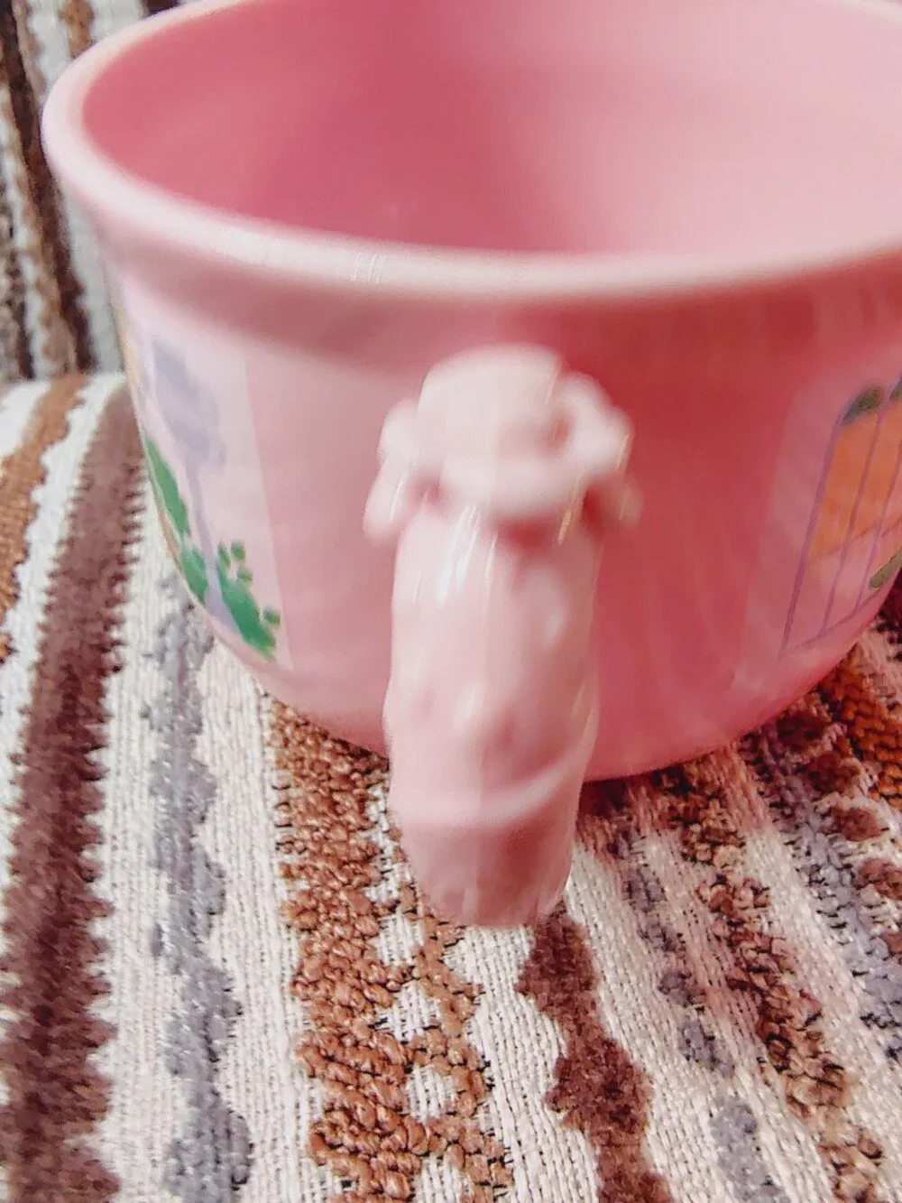 Tomy Tea Bunnies Carrot Cake Bakery Cup ONLY Pink Plastic